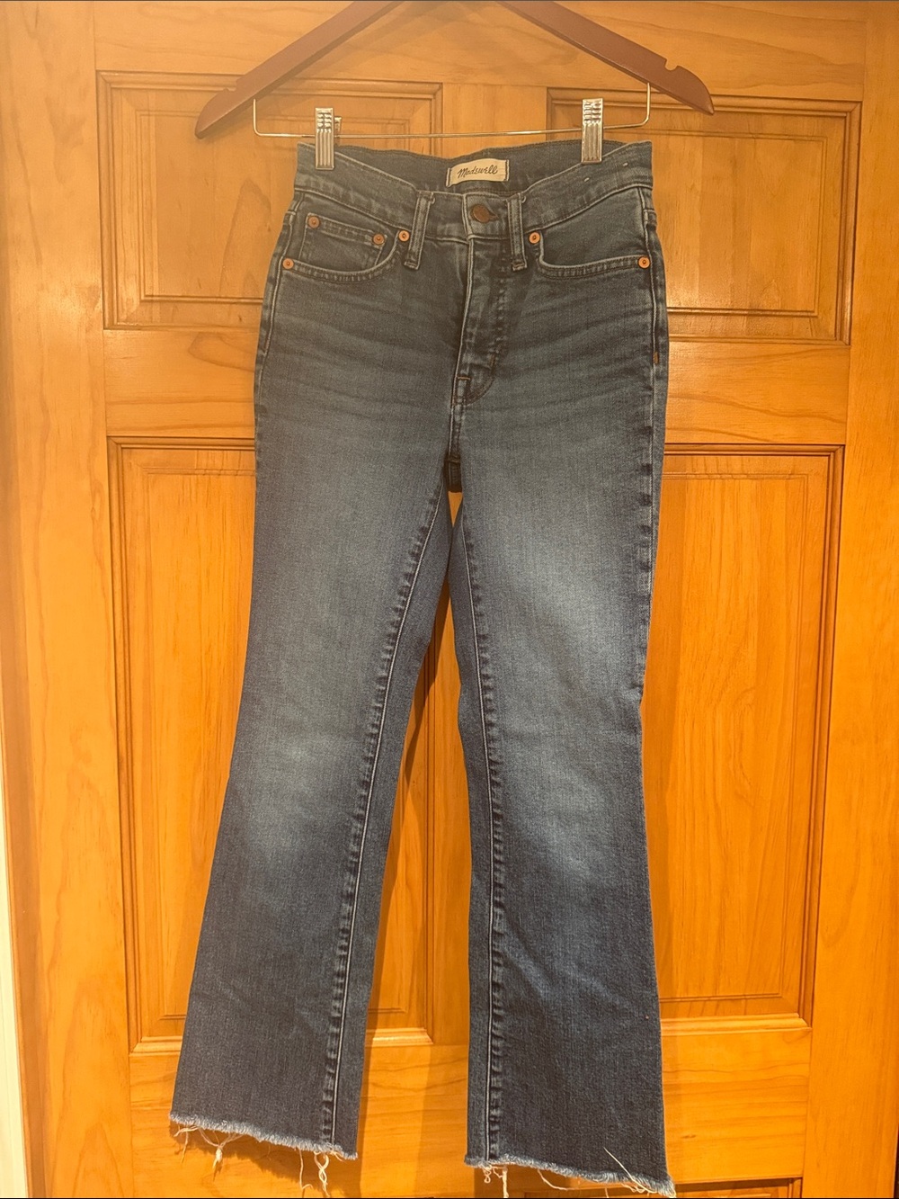 Madewell Indigo Cropped Flare Jeans